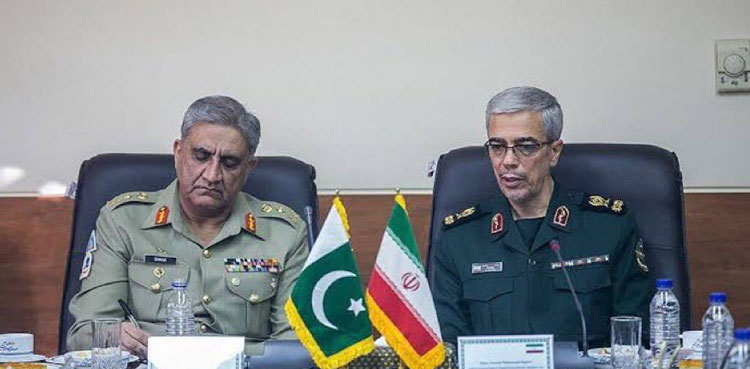COAS Bajwa, Iranian army chief discuss regional security in Tehran