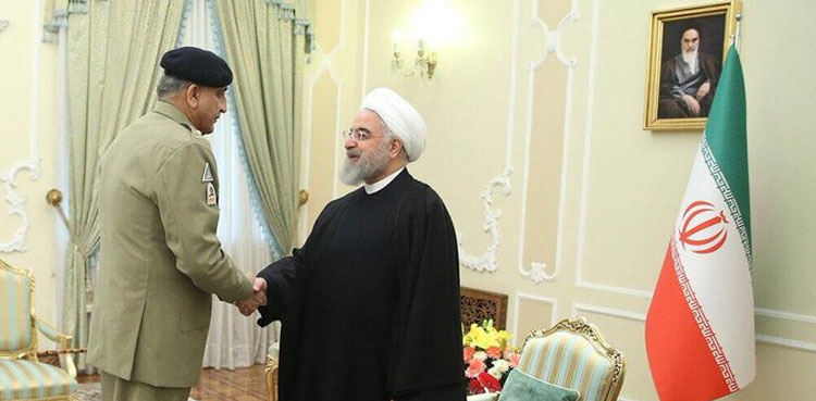 COAS Bajwa, Iranian president discuss regional security