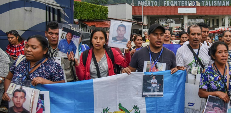 Parents of missing migrants begin Mexico caravan crossing
