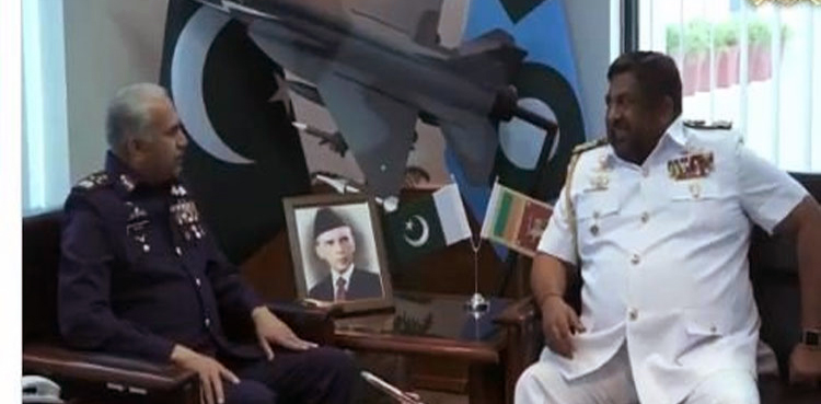 Sri Lankan Chief of Defence Staff calls on Pakistan's Air Chief