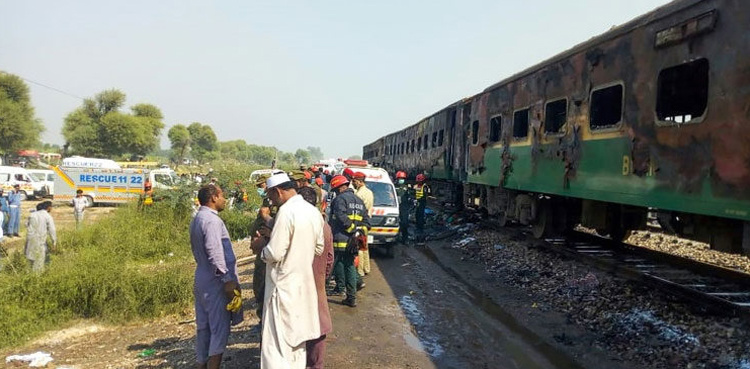 Inquiry report blames short-circuit for deadly Tezgam train fire tragedy