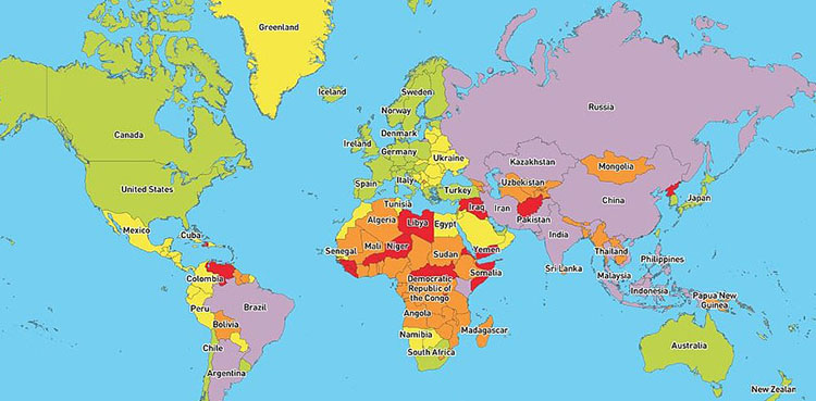 Most dangerous, safest countries to travel in 2020 revealed