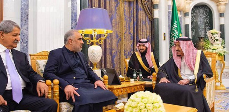 King Salman stresses need for Muslim unity in meeting with Asad Qaiser
