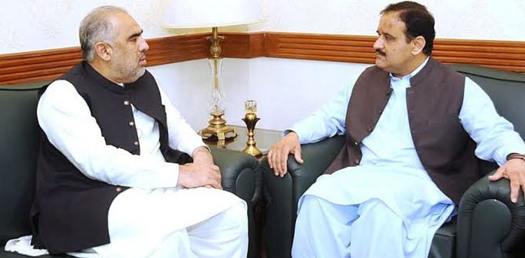 CM Usman Buzdar calls upon speaker National Assembly Asad Qaiser
