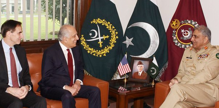 US special envoy Zalmay Khalilzad calls on COAS Bajwa