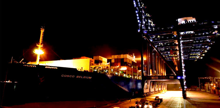 History Made: Biggest container laden ship anchors down at KPT