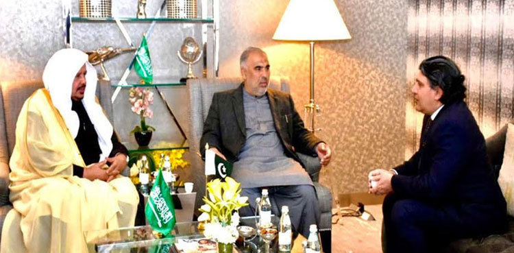 NA Speaker Asad Qaiser arrives in Saudi Arabia