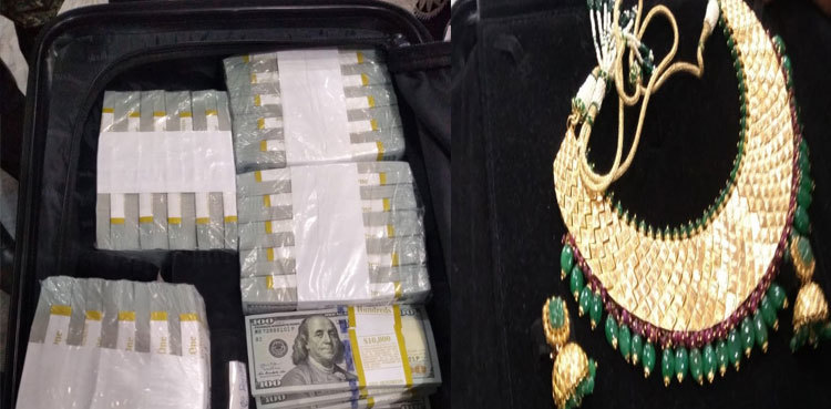 Foreign currency, gold seized from two passengers at Sukkur airport