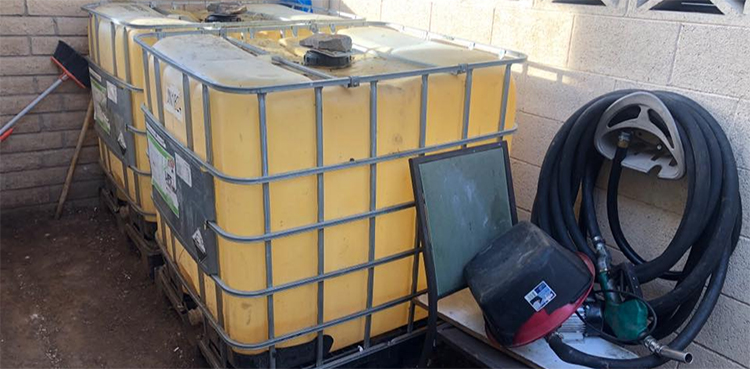 Firefighters stunned over recovery of homemade fuel station