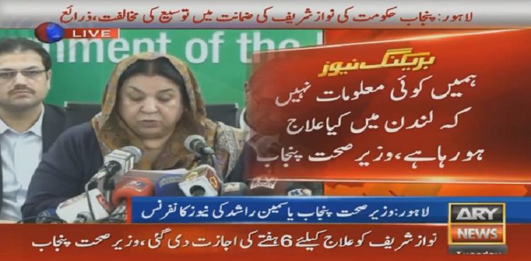 Nawaz Sharif looks healthy, sound: Dr Yasmin Rashid