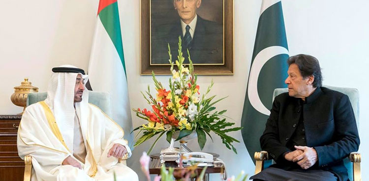 Abu Dhabi crown prince heads back home after meeting with PM Khan