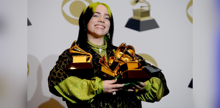 Billie Eilish sweeps Grammy Awards with top four prizes