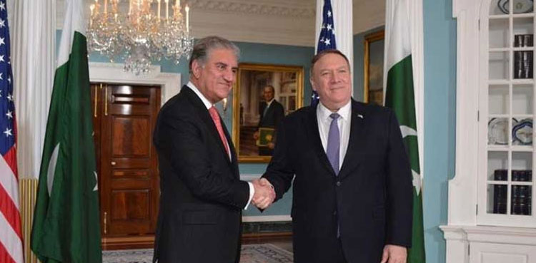 US Secretary of State lauds Pakistan's efforts for Afghan peace in meeting with Qureshi