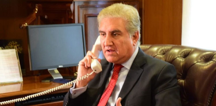 Qureshi discusses COVID-19 crisis with Spanish, Bangladeshi FMs over phone