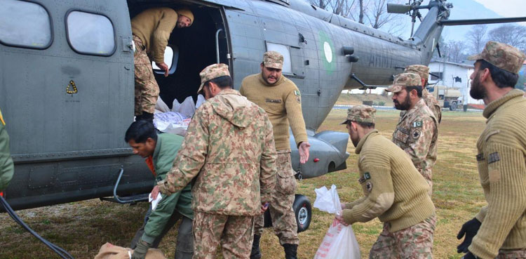 Army continues rescue, relief operations in AJK, Balochistan: ISPR