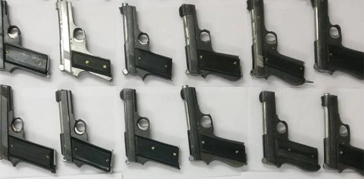 Cache of arms, explosives recovered from Rawalpindi vehicles, two held