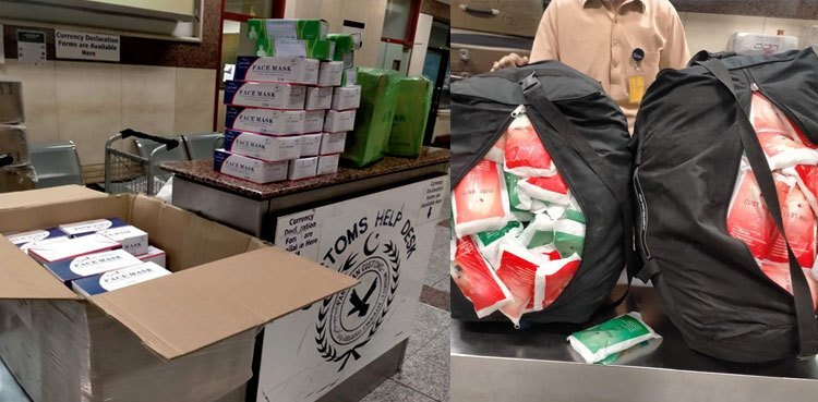 Customs foil bid to smuggle respiratory masks to Thailand