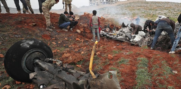 Syrian chopper downed in NW Syria, killing crew