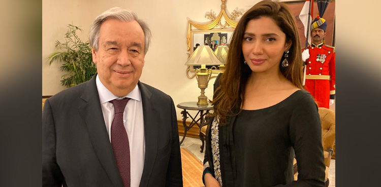 UN chief thanks Mahira Khan for raising awareness about plight of refugees