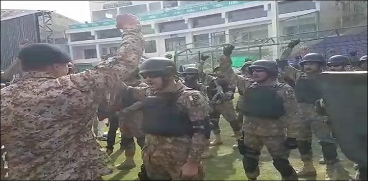 DG Rangers Sindh inspects arrangements for PSL at NSK