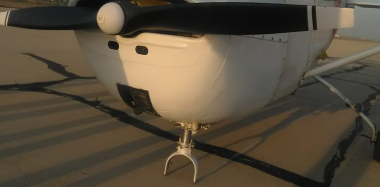 Trainer jet escapes accident as nose-wheel falls off after taking flight