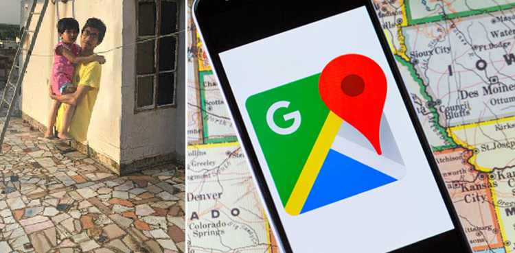 Unusual photo of 'floating man' appears on Google's Street View