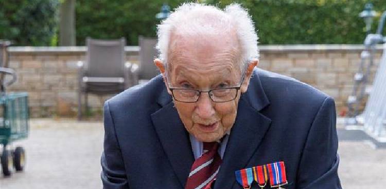 99-year-old raises $8 million with walk in his UK garden