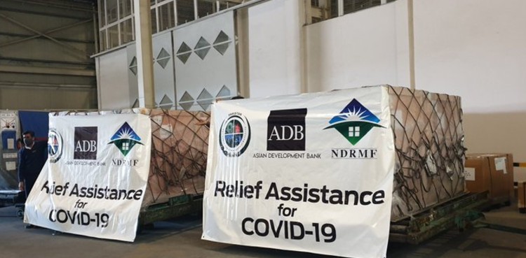 ADB funded coronavirus relief assistance arrives at Islamabad airport