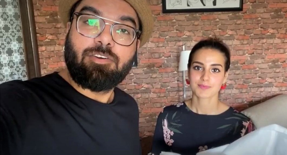 Iqra Aziz, Yasir Hussain stitch protective suit for doctors