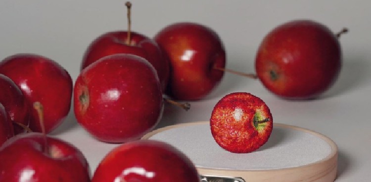 Artist weaves designs that may leave you with hunger pangs