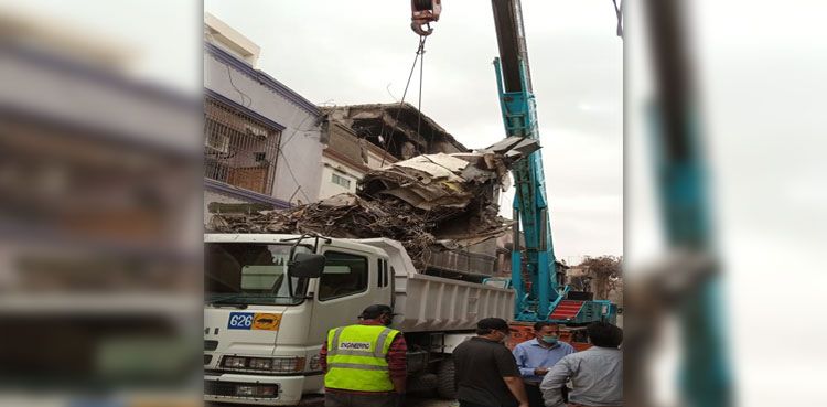 PK-8303 aircraft engine pulled out from debris