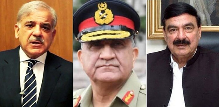 COAS Bajwa telephones Shehbaz Sharif, Shaikh Rasheed