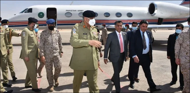 COAS Bajwa arrives in Saudi Arabia