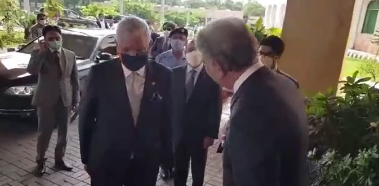 UNGA president-elect meets FM Qureshi in Islamabad