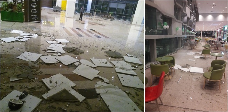 Islamabad airport's false ceiling collapses due to rain, video goes viral