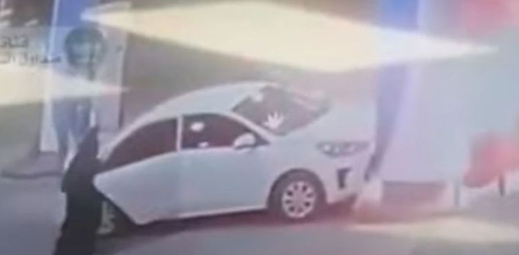 VIDEO: Car bursts into flames after hitting petrol pump in Saudi Arabia