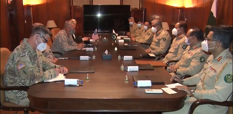 COAS Bajwa, US Centcom commander discuss Afghan Peace Process: ISPR