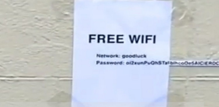Man offers 'memorable' password for free WiFi