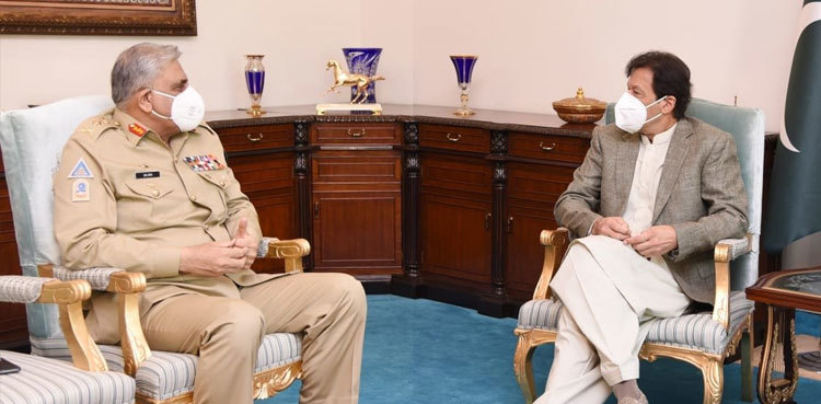 Entire nation united against cowardly acts of enemy, PM says in meeting with COAS