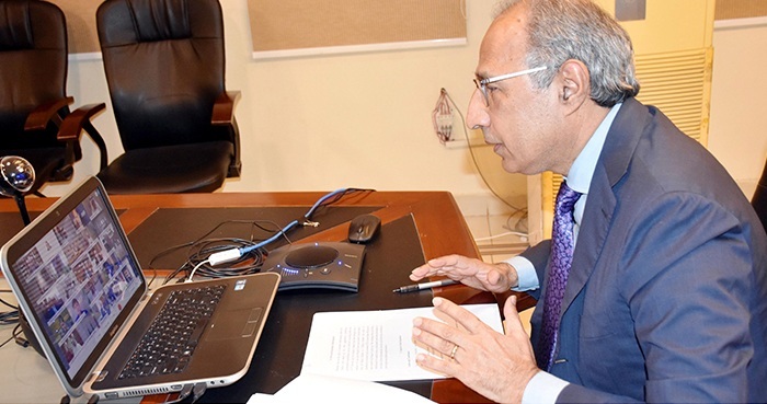 Hafeez Shaikh apprises IMF conference of steps taken to restore Pakistani economy