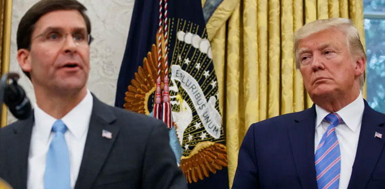 Trump says he has fired Defense Secretary Mark Esper