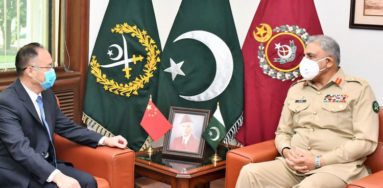 COAS, Chinese envoy pledge to further improve 'exceptional' ties