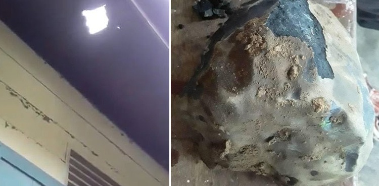 Coffin maker becomes millionaire as rare meteorite crashes through his roof