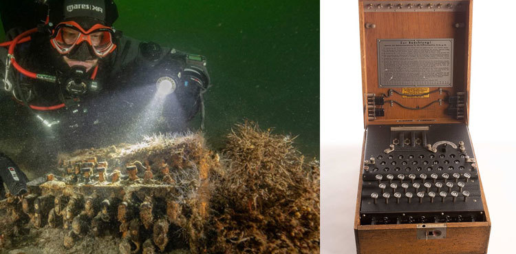 WW2: Enigma machine used by Nazis to send secret messages found in Baltic Sea