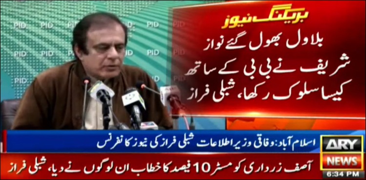 Will book PDM leaders if they take out Lahore rally against law: Shibli Faraz