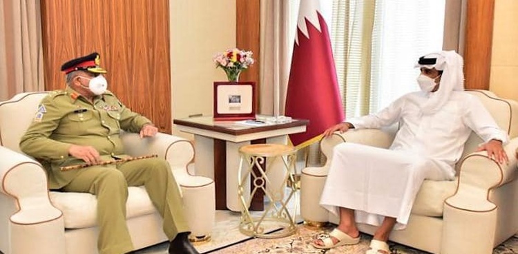 COAS General Bajwa, Qatar Emir discuss security cooperation