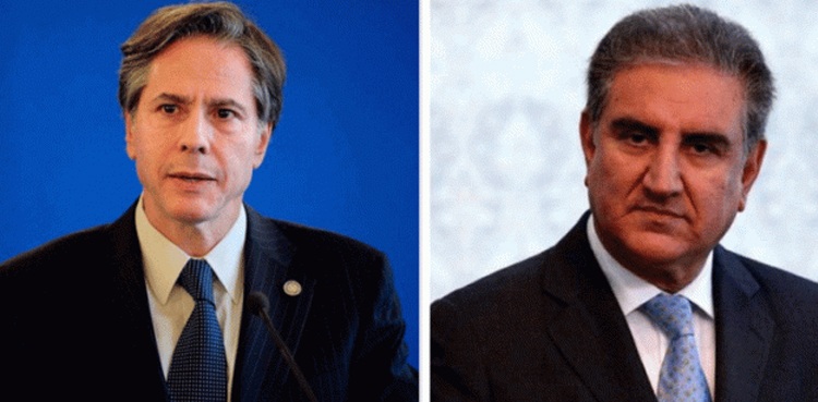 FM Qureshi, US Secretary of State discuss bilateral interests as Biden administration swears in