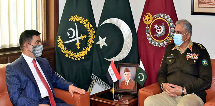 COAS, Iraqi defence minister discuss regional security situation