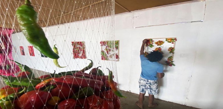 Nigerian artist creates rotting exhibit as coronavirus warning