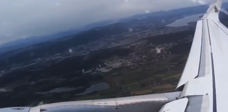 Did this viral video actually show a plane nearly colliding with a UFO?